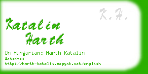 katalin harth business card